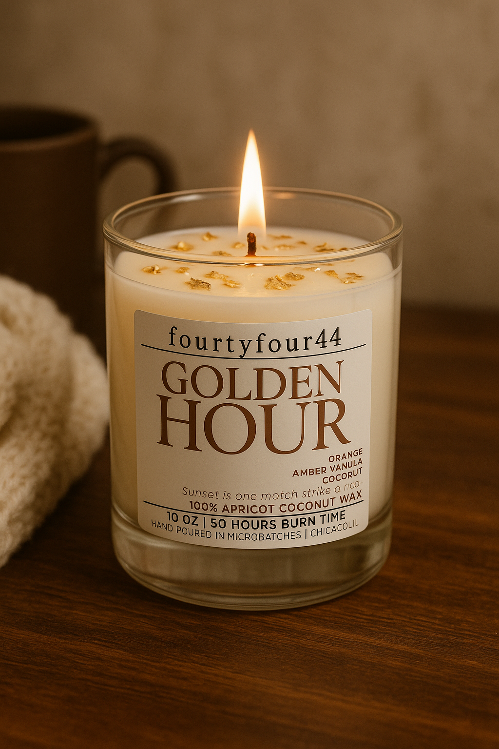 Golden Hour | Coconut & Honeyed Amber Candle