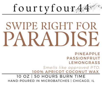 Swipe Right for Paradise | Tropical Fruit Candle